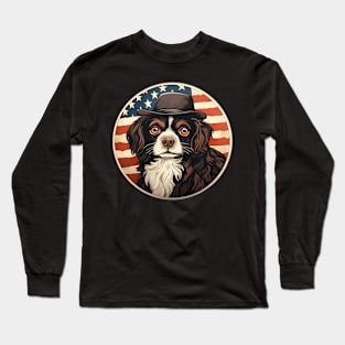 Japanese Spaniel 4th of July Long Sleeve T-Shirt